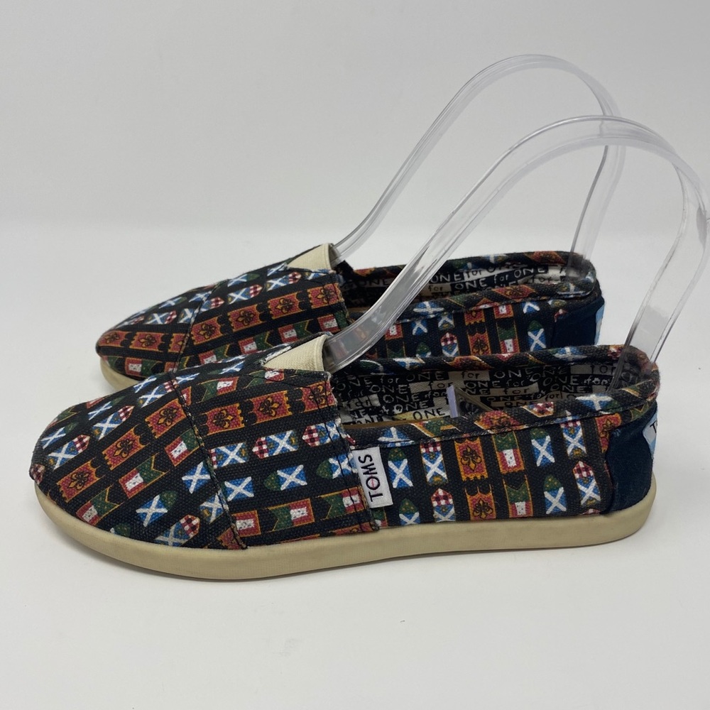 Toms Disney's It's A Small World Flags Shoes